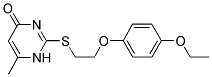 2-([2-(4-ETHOXYPHENOXY)ETHYL]THIO)-6-METHYLPYRIMIDIN-4(1H)-ONE Struktur