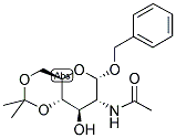 BENZYL-2-ACETAMIDO-2-DEOXY-4,6-O-ISOPROPYLIDENE-ALPHA-D-GLUCOPYRANOSIDE Struktur