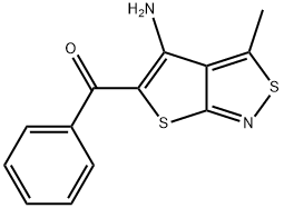 (4-AMINO-3-METHYLTHIENO[2,3-C]ISOTHIAZOL-5-YL)(PHENYL)METHANONE Struktur