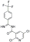 N3-IMINO[4-(TRIFLUOROMETHYL)PHENYL]METHYL-2,5-DICHLORONICOTINAMIDE Struktur