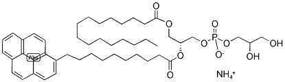 1-HEXADECANOYL-2-(1-PYRENEDECANOYL)-SN-GLYCERO-3-PHOSPHOGLYCEROL, AMMONIUM SALT Struktur