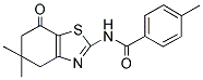 N-(5,5-DIMETHYL-7-OXO(4,5,6-TRIHYDROBENZOTHIAZOL-2-YL))(4-METHYLPHENYL)FORMAMIDE Struktur