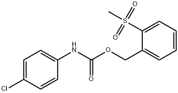 2-(METHYLSULFONYL)BENZYL N-(4-CHLOROPHENYL)CARBAMATE Struktur