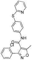 (3-(2-CHLOROPHENYL)-5-METHYLISOXAZOL-4-YL)-N-(4-(2-PYRIDYLTHIO)PHENYL)FORMAMIDE Struktur