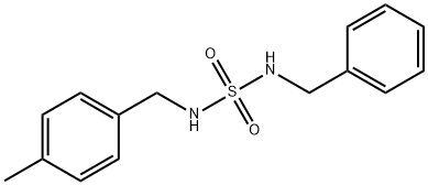 N-BENZYL-N'-(4-METHYLBENZYL)SULFAMIDE Struktur