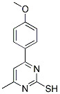 4-(4-METHOXYPHENYL)-6-METHYLPYRIMIDINE-2-THIOL Struktur