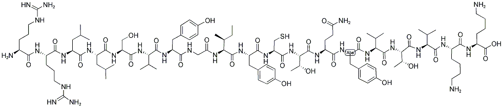 ARG-ARG-LEU-LEU-SER-VAL-TYR-GLY-ILE-TYR-CYS-THR-GLN-TYR-VAL-THR-VAL-LYS-LYS Struktur
