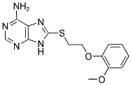 8-([2-(2-METHOXYPHENOXY)ETHYL]THIO)-9H-PURIN-6-AMINE Struktur