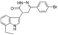 3-(4-BROMOPHENYL)-5-(7-ETHYLINDOL-3-YL)-1H,4H,5H-1,2-DIAZIN-6-ONE Struktur