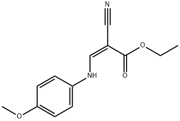 ETHYL 2-CYANO-3-(4-METHOXYANILINO)ACRYLATE Struktur