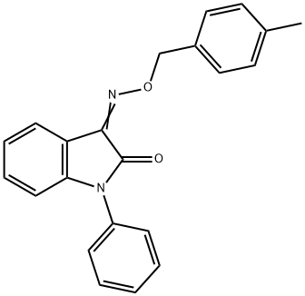 1-PHENYL-1H-INDOLE-2,3-DIONE 3-[O-(4-METHYLBENZYL)OXIME] Struktur