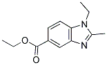 1-ETHYL-2-METHYL-1H-BENZOIMIDAZOLE-5-CARBOXYLIC ACID ETHYL ESTER Struktur