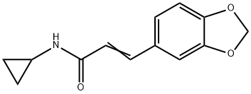 3-(1,3-BENZODIOXOL-5-YL)-N-CYCLOPROPYLACRYLAMIDE Struktur