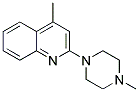 4-METHYL-2-(4-METHYLPIPERAZINO)QUINOLINE Struktur