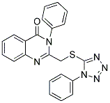 3-PHENYL-2-([(1-PHENYL-1H-TETRAZOL-5-YL)THIO]METHYL)QUINAZOLIN-4(3H)-ONE Struktur