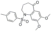 7,8-DIMETHOXY-1-(TOLUENE-4-SULFONYL)-1,2,3,4-TETRAHYDRO-BENZO[B]AZEPIN-5-ONE Struktur