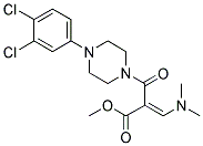 METHYL 2-([4-(3,4-DICHLOROPHENYL)PIPERAZINO]CARBONYL)-3-(DIMETHYLAMINO)ACRYLATE Struktur