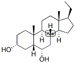 5-BETA-PREGNAN-3-ALPHA, 6-ALPHA-DIOL Struktur