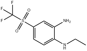 N1-ETHYL-4-TRIFLUOROMETHANESULFONYL-BENZENE-1,2-DIAMINE Struktur