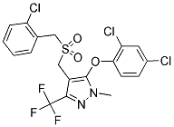 2-CHLOROBENZYL [5-(2,4-DICHLOROPHENOXY)-1-METHYL-3-(TRIFLUOROMETHYL)-1H-PYRAZOL-4-YL]METHYL SULFONE Struktur