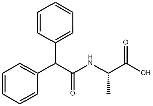 2-DIPHENYLACETYLAMINO-PROPIONIC ACID Struktur