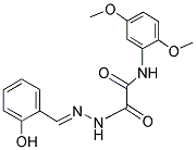 N-(2,5-DIMETHOXYPHENYL)-2-[2-(2-HYDROXYBENZYLIDENE)HYDRAZINO]-2-OXOACETAMIDE Struktur