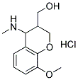 3-(HYDROXYMETHYL)-8-METHOXY-N-METHYL-4-CHROMANAMINIUM CHLORIDE Struktur