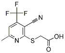 [[3-CYANO-6-METHYL-4-(TRIFLUOROMETHYL)PYRIDIN-2-YL]THIO]ACETIC ACID Struktur