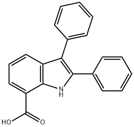 2,3-DIPHENYL-1H-INDOLE-7-CARBOXYLIC ACID Struktur