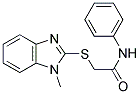 2-[(1-METHYL-1H-BENZIMIDAZOL-2-YL)THIO]-N-PHENYLACETAMIDE Struktur