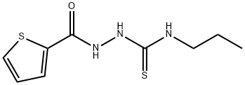 N-PROPYL-2-(2-THIENYLCARBONYL)-1-HYDRAZINECARBOTHIOAMIDE Struktur