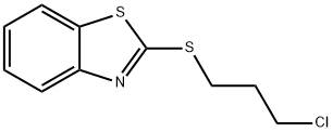 1,3-BENZOTHIAZOL-2-YL 3-CHLOROPROPYL SULFIDE Struktur