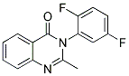 3-(2,5-DIFLUOROPHENYL)-2-METHYL-4(3H)-QUINAZOLINONE Struktur