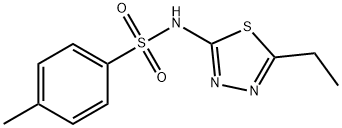 N-(5-ETHYL-1,3,4-THIADIAZOL-2-YL)-4-METHYLBENZENESULFONAMIDE Struktur