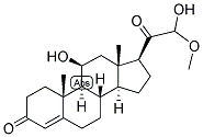 4-PREGNEN-11-BETA-OL-3,20-DIONE 21-ALDEHYDE HEMIACETAL Struktur