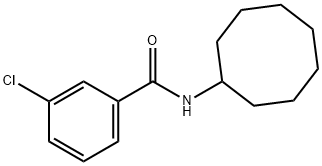 3-CHLORO-N-CYCLOOCTYLBENZENECARBOXAMIDE Struktur