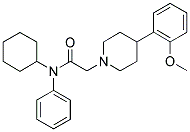 N-CYCLOHEXYL-2-[4-(2-METHOXYPHENYL)PIPERIDINO]-N-PHENYLACETAMIDE Struktur