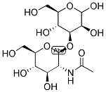 3-O-[2-ACETAMIDO-2-DEOXY-BETA-D-GLUCOPYRANOSYL]-D-MANNOPYRANOSE Struktur