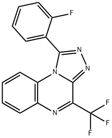 1-(2-FLUOROPHENYL)-4-(TRIFLUOROMETHYL)[1,2,4]TRIAZOLO[4,3-A]QUINOXALINE Struktur