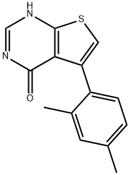 5-(2,4-DIMETHYL-PHENYL)-3H-THIENO[2,3-D]PYRIMIDIN-4-ONE Struktur