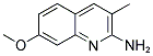 2-AMINO-7-METHOXY-3-METHYLQUINOLINE Struktur