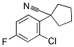 1-(2-CHLORO-4-FLUOROPHENYL)CYCLOPENTANECARBONITRILE Struktur