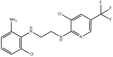 3-CHLORO-N2-(2-([3-CHLORO-5-(TRIFLUOROMETHYL)-2-PYRIDINYL]AMINO)ETHYL)-1,2-BENZENEDIAMINE Struktur