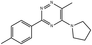 6-METHYL-3-(4-METHYLPHENYL)-5-(1-PYRROLIDINYL)-1,2,4-TRIAZINE Struktur