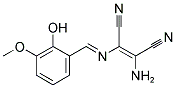 1-AMINO-2-(1-AZA-2-(2-HYDROXY-3-METHOXYPHENYL)VINYL)ETHENE-1,2-DICARBONITRILE Struktur