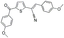 2-[5-(4-METHOXYBENZOYL)-2-THIENYL]-3-(4-METHOXYPHENYL)ACRYLONITRILE Struktur