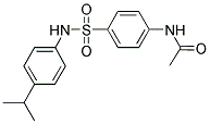 N-(4-(((4-(ISOPROPYL)PHENYL)AMINO)SULFONYL)PHENYL)ETHANAMIDE Struktur