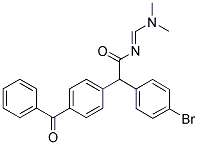 2-(4-BENZOYLPHENYL)-2-(4-BROMOPHENYL)-N-[(DIMETHYLAMINO)METHYLENE]ACETAMIDE Struktur