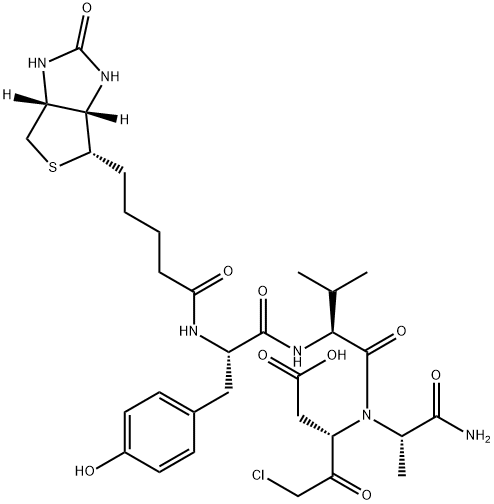 BIOTINYL-TYR-VAL-ALA-ASP-CHLOROMETHYLKETONE Struktur