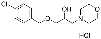 1-[(4-CHLOROBENZYL)OXY]-3-MORPHOLIN-4-YLPROPAN-2-OL HYDROCHLORIDE Struktur